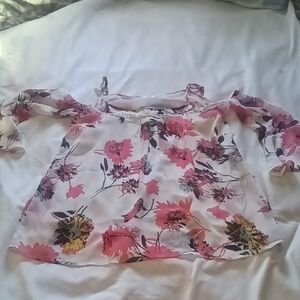 KORI AMERICA Floral Pink Women's Top